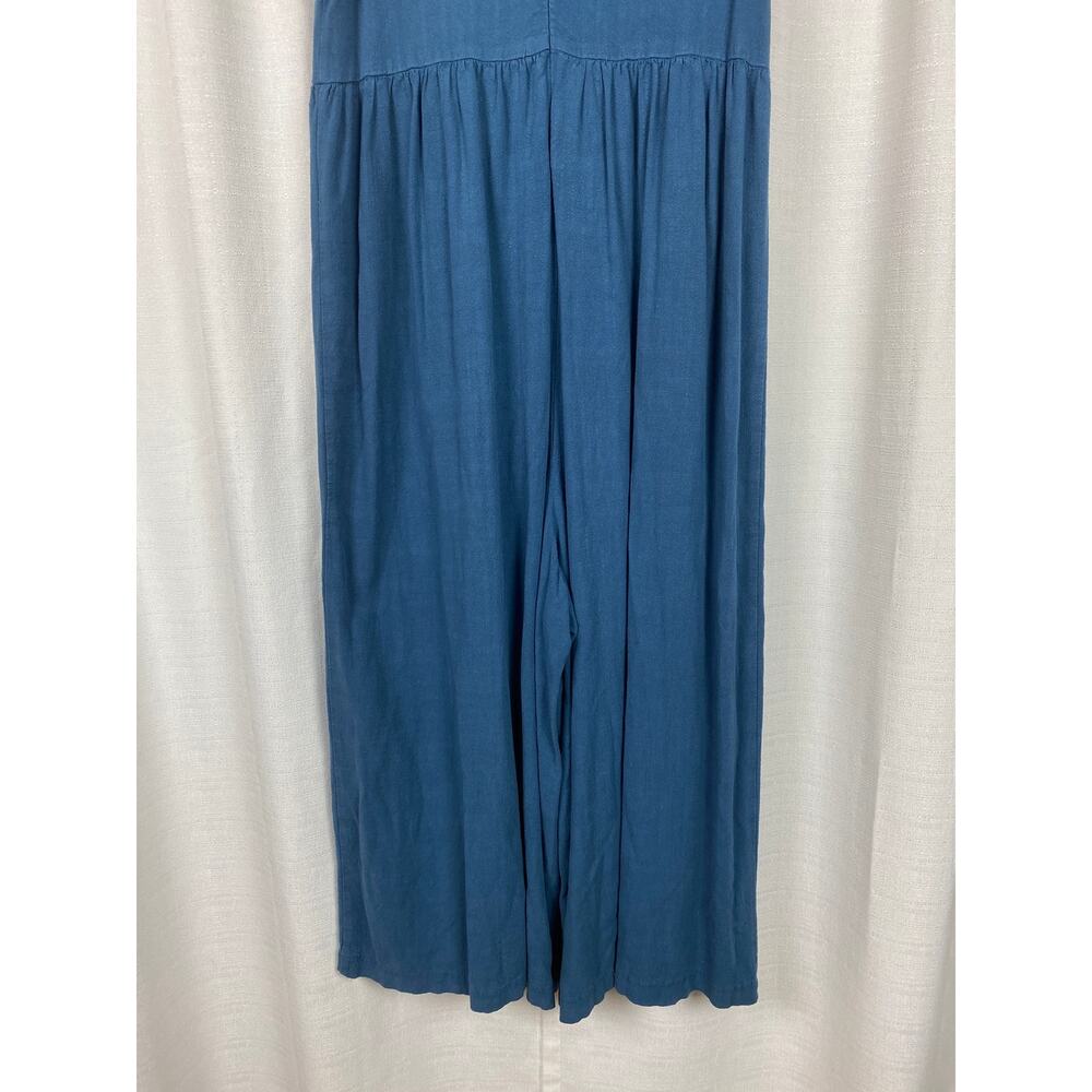 Natural Life Blue Avery Wide Leg Linen Blend Jumpsuit Sz.XS/S - Picture 13 of 16